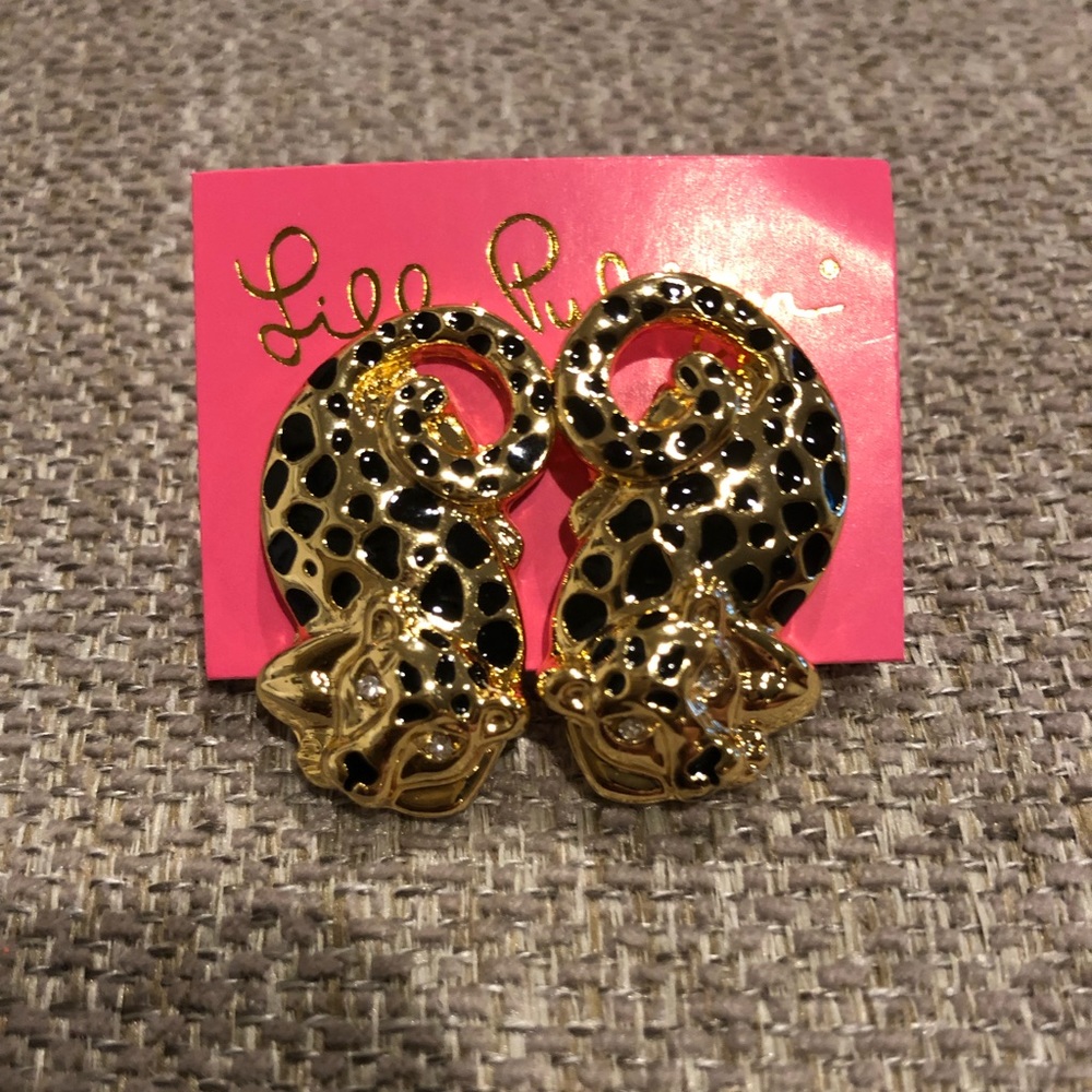 Lilly Pulitzer jaguar earrings